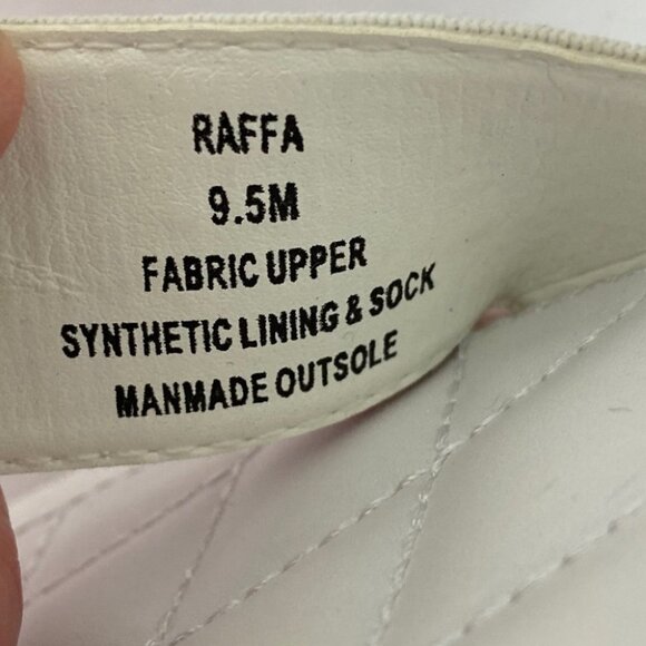 Steve Madden Rafa Sandals White Size 9.5 Nordstrom Slip On Elastic Strap Shoes - Picture 8 of 8